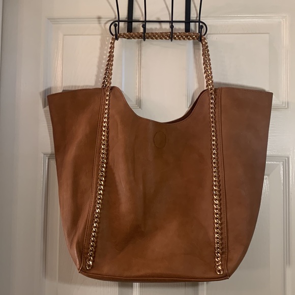 STREET LEVEL Faux Leather Carryall Cognac Bags - Picture 2 of 16